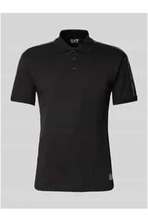 EA7 Poloshirt mit Label-Patch