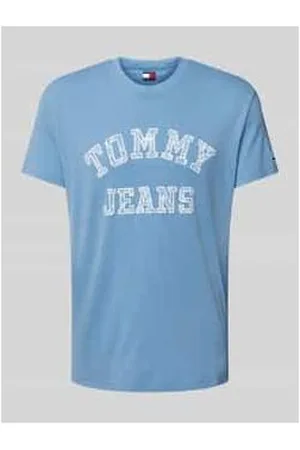 Tommy Hilfiger Regular Fit T-Shirt aus reiner Baumwolle mit gemustertem Label Print