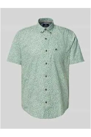 Lerros Regular Fit Freizeithemd mit Label-Stitching