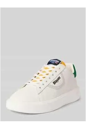 Blauer Sneaker mit Label-Details Modell 