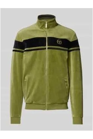 Sergio Tacchini Sweatjacke mit Stehkragen und Label-Stitching Modell 