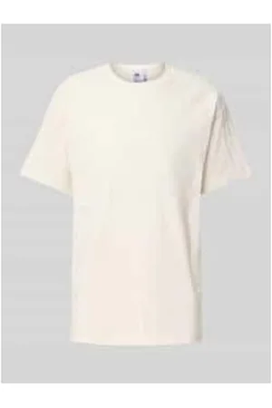 adidas T-Shirt mit geripptem Rundhalsausschnitt