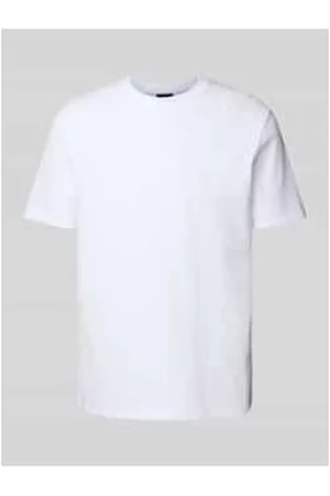 Strellson T-Shirt mit geripptem Rundhalsausschnitt Modell 