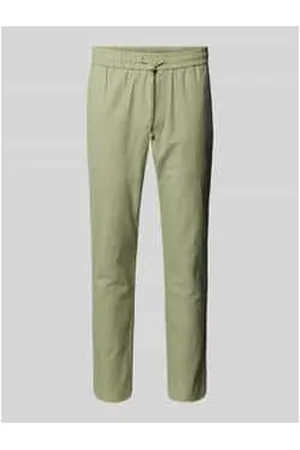 Only & Sons Cropped Stoffhose aus Leinen-Mix Modell 