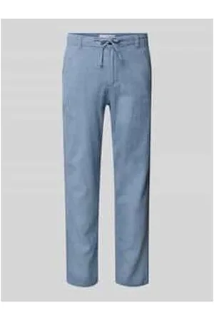 SELECTED Slim Tapered Fit Hose mit Tunnelzug Modell 