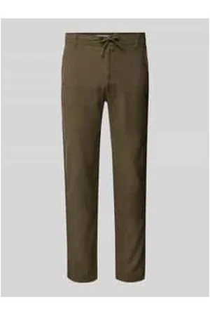 SELECTED Slim Tapered Fit Hose mit Tunnelzug Modell 