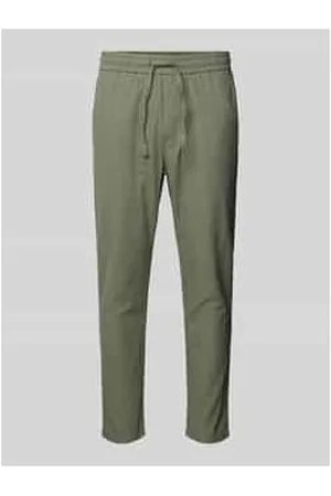 Only & Sons Cropped Stoffhose aus Leinen-Mix Modell 