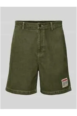 American Vintage Baggy Fit Jeansshorts mit Label-Patch Modell 