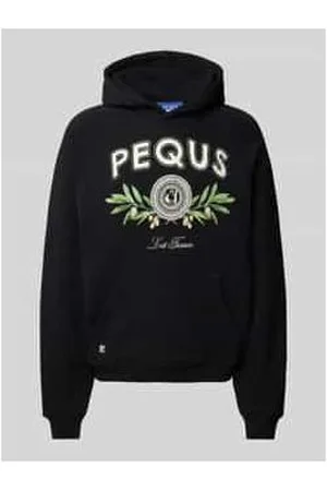 PEQUS Hoodie mit Label-Motiv-Print Modell 