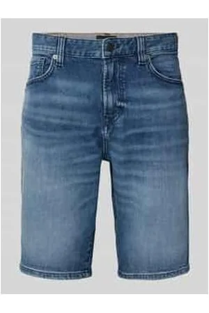 HUGO BOSS Regular Fit Jeansshorts im 5-Pocket-Design Modell 