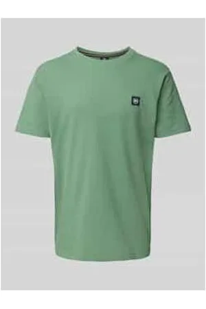 Lerros T-Shirt mit Strukturmuster und Rundhalsausschnitt