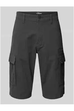 QS by s.Oliver Relaxed Fit Cargo-Bermudas aus Baumwoll-Elasthan-Mix