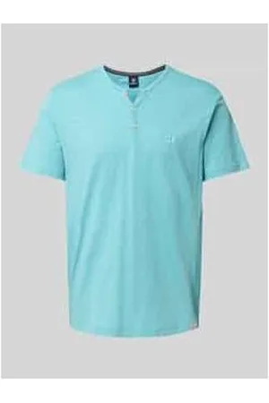 Lerros T-Shirt mit Serafino-Ausschnitt
