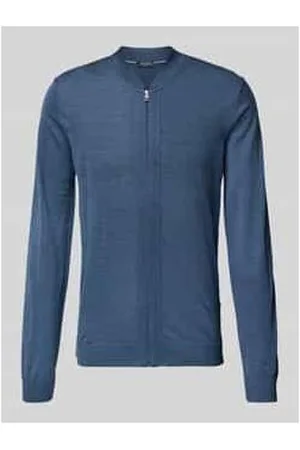 Maerz Strickjacke aus Schurwolle mit Reißverschluss