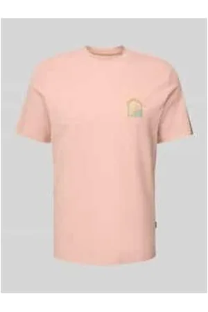 Blend T-Shirt mit Motiv- und Statement-Stitching Modell 