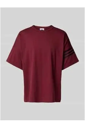 adidas T-Shirt mit geripptem Rundhalsausschnitt