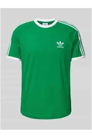 adidas T-Shirt mit geripptem Rundhalsausschnitt