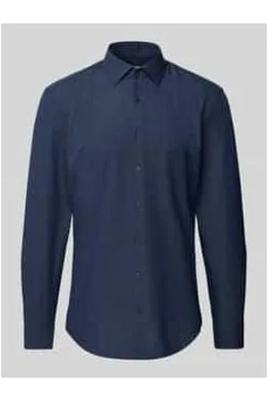 Jake*s Super Slim Fit Business-Hemd mit Knopfleiste
