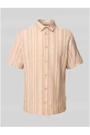 Casual Friday Regular Fit Leinenhemd mit 1/2-Arm Modell 