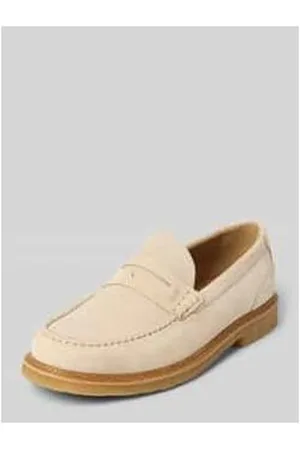 HUGO BOSS Penny-Loafer aus Leder mit Label-Prägung Modell 