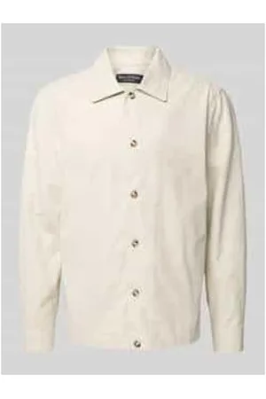 Marc O’ Polo Loose Fit Overshirt aus Baumwoll-Leinen-Mix