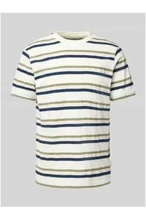 Blend T-Shirt mit geripptem Rundhalsausschnitt Modell 