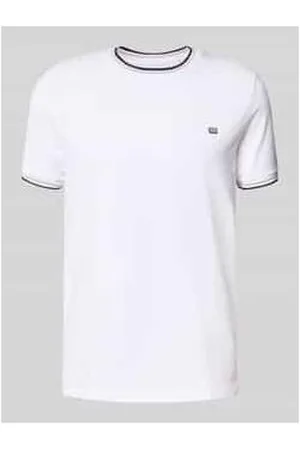 Christian Berg T-Shirt mit gerippten Abschlüssen