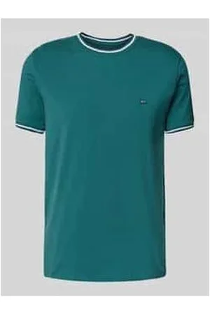 Christian Berg T-Shirt mit gerippten Abschlüssen