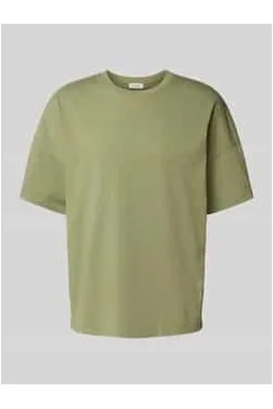 American Vintage T-Shirt mit geripptem Rundhalsausschnitt