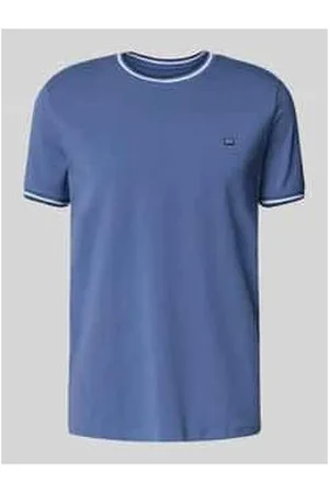 Christian Berg T-Shirt mit gerippten Abschlüssen