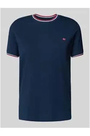 Christian Berg T-Shirt mit gerippten Abschlüssen