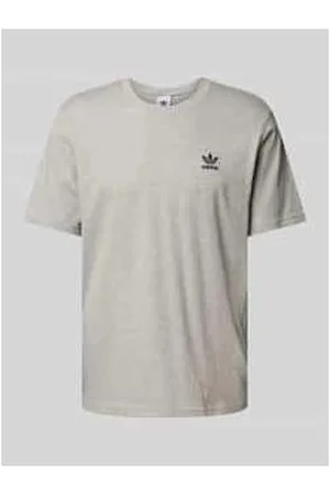 adidas T-Shirt mit Label-Stitching und Rundhalsausschnitt