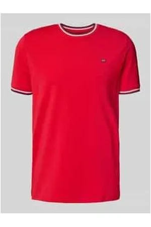 Christian Berg T-Shirt mit gerippten Abschlüssen