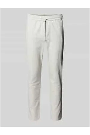 Only & Sons Cropped Stoffhose aus Leinen-Mix Modell 