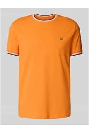 Christian Berg T-Shirt mit gerippten Abschlüssen