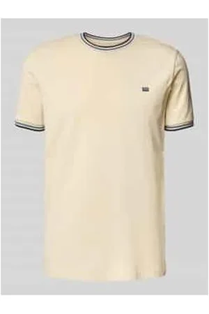Christian Berg T-Shirt mit gerippten Abschlüssen