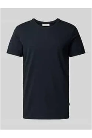 Casual Friday T-Shirt mit geripptem Rundhalsausschnitt