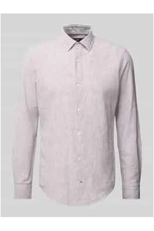 JOOP! Slim Fit Freizeithemd mit Haifischkragen