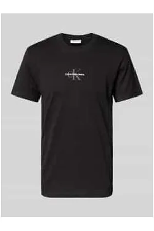 Calvin Klein T-Shirt mit Rundhalsausschnitt und Label-Stitching