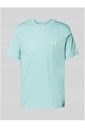 Calvin Klein T-Shirt mit Label-Stitching und Rundhalsausschnitt