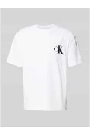 Calvin Klein T-Shirt mit Label-Print und Rundhalsausschnitt