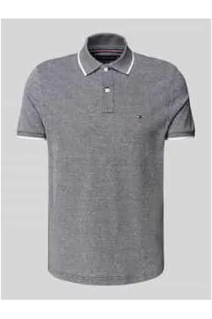 Tommy Hilfiger Regular Fit Poloshirt aus Baumwoll-Leinen-Mix