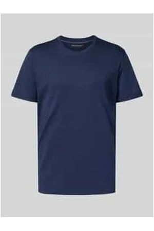 Christian Berg T-Shirt mit geripptem Rundhalsausschnitt