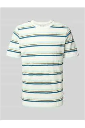 Blend T-Shirt mit geripptem Rundhalsausschnitt Modell 