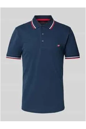 Christian Berg Poloshirt mit Label-Stitching