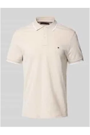 Tommy Hilfiger Regular Fit Poloshirt aus Baumwoll-Leinen-Mix