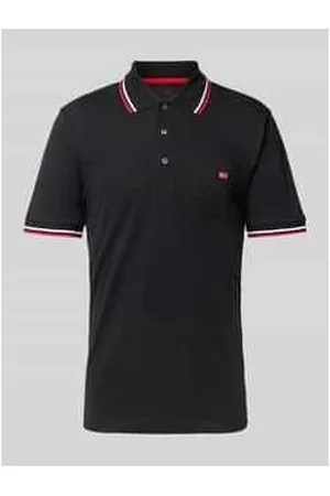 Christian Berg Poloshirt mit Label-Stitching