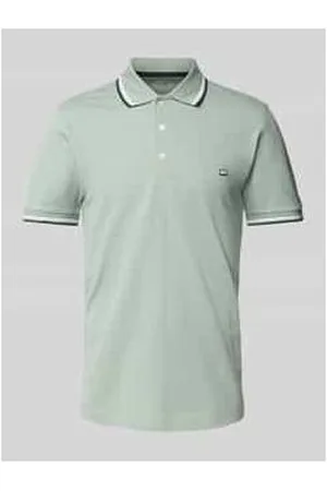 Christian Berg Poloshirt mit Label-Stitching
