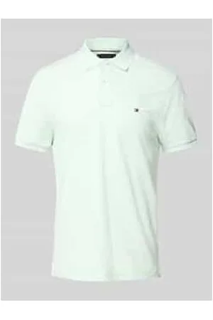 Tommy Hilfiger Regular Fit Poloshirt aus Baumwoll-Leinen-Mix
