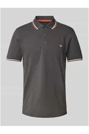 Christian Berg Poloshirt mit Label-Stitching